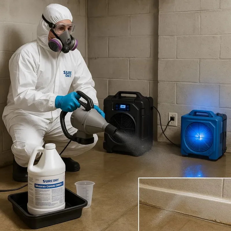 Sanitization and Odor Removal process in Redford, MI